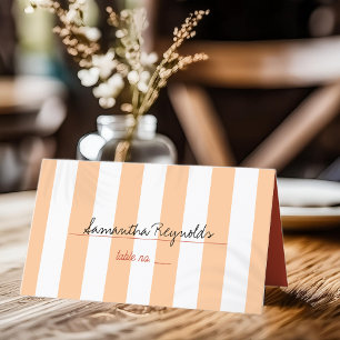 Summer Beach Wedding Place Card
