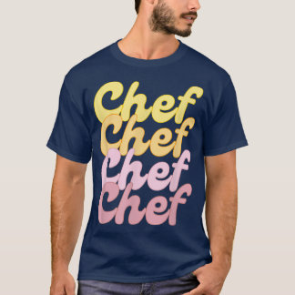 Summer Beachy Chef Cook Culinary Arts Student Grad T-Shirt