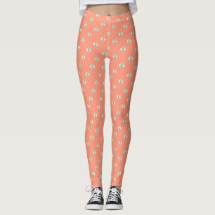 Summer beads on peach leggings