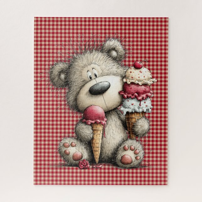 Summer Bear Puzzle (Vertical)