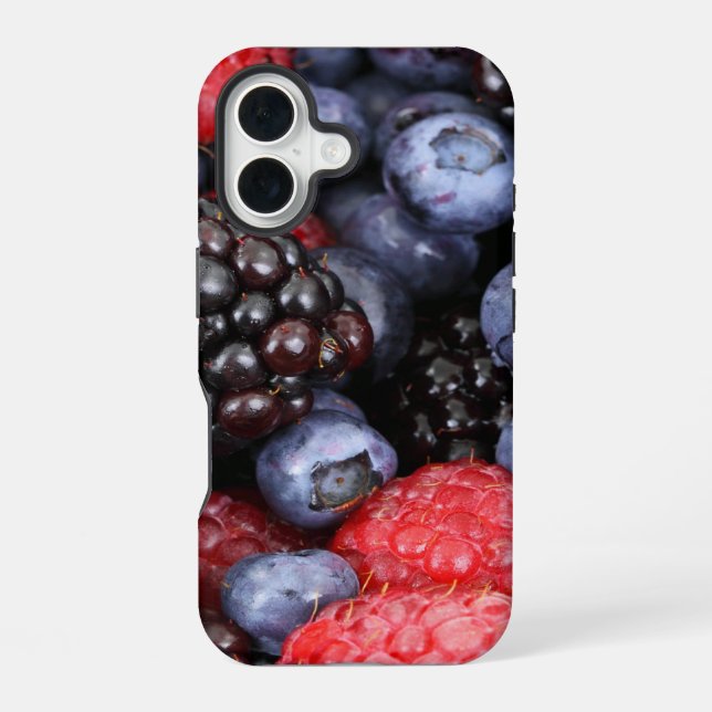 Summer Berries iPhone 16 Case (Back)
