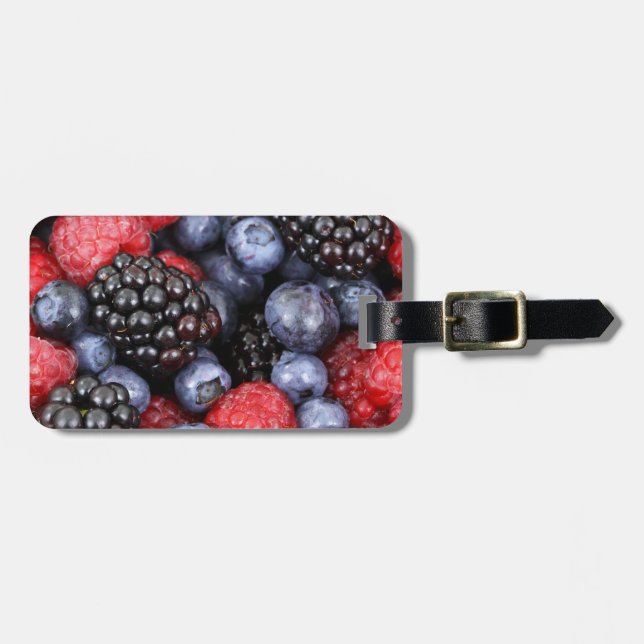 Summer Berries Luggage Tag (Front Horizontal)