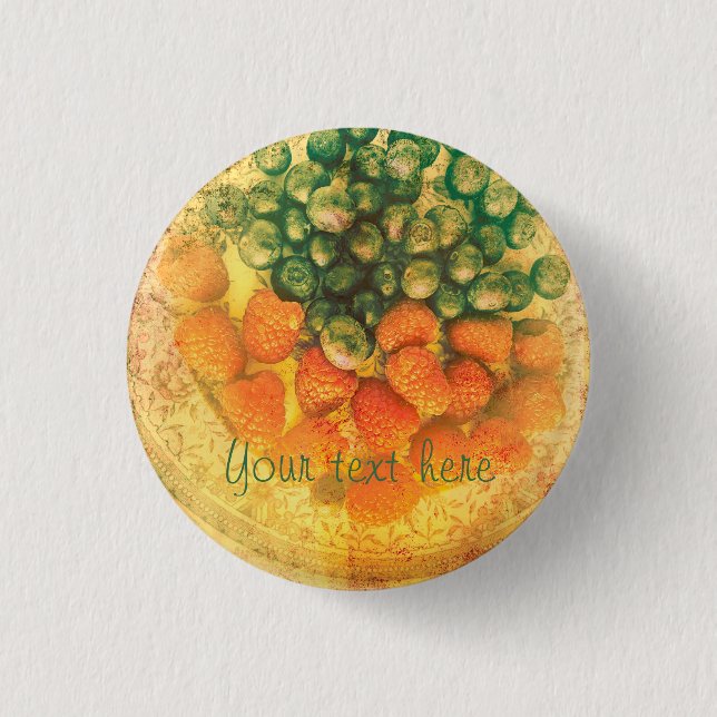 Summer Berries personalised  3 Cm Round Badge (Front)