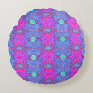 Summer Berries Round Throw Pillow