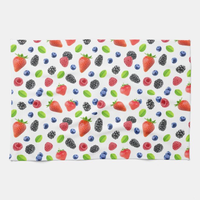 Summer berries tea towel (Horizontal)