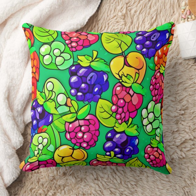 Summer Berry Delight Cushion (Blanket)