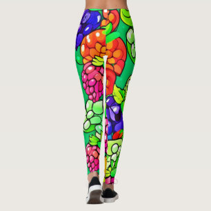 Summer Berry Delight Leggings