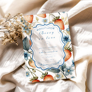 Summer Berry Love Bridal Shower Invitation