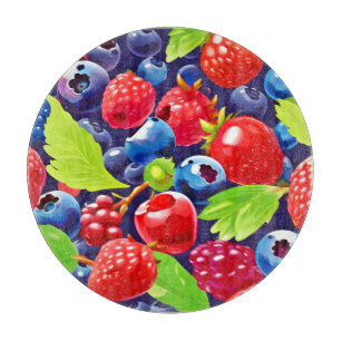 Summer Berry Medley Cutting Board