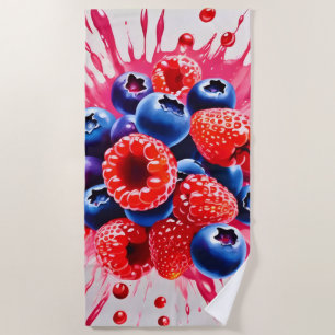 Summer Berry Sensation Beach Towel