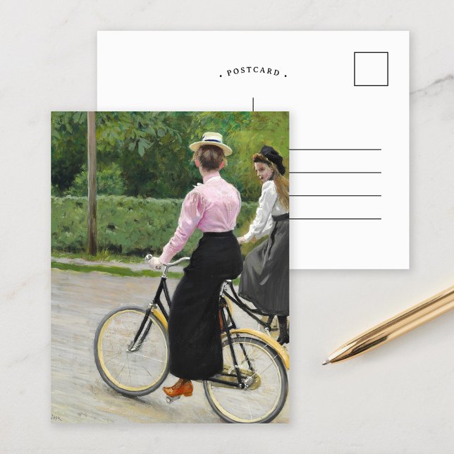 Summer Bike Ride | Paul Fischer Postcard (Creator Uploaded)