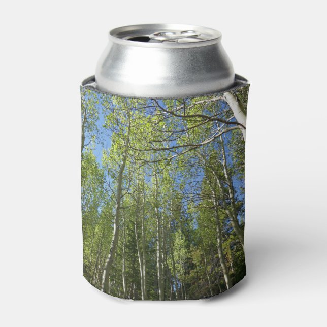 Summer Birch Trees at Rocky Mountain Can Cooler (Can Front)