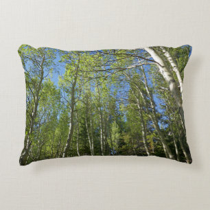 Summer Birch Trees at Rocky Mountain Decorative Cushion