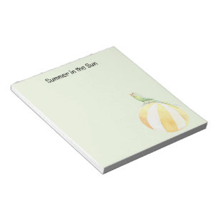 Summer Bird in the Sun Yellow Beach Ball Notepad