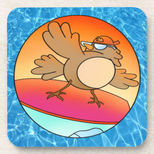 Summer Bird Surfer Coaster