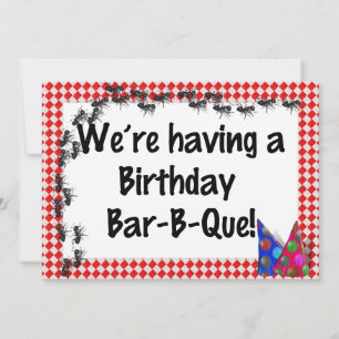 Summer Birthday BBQ Invitation