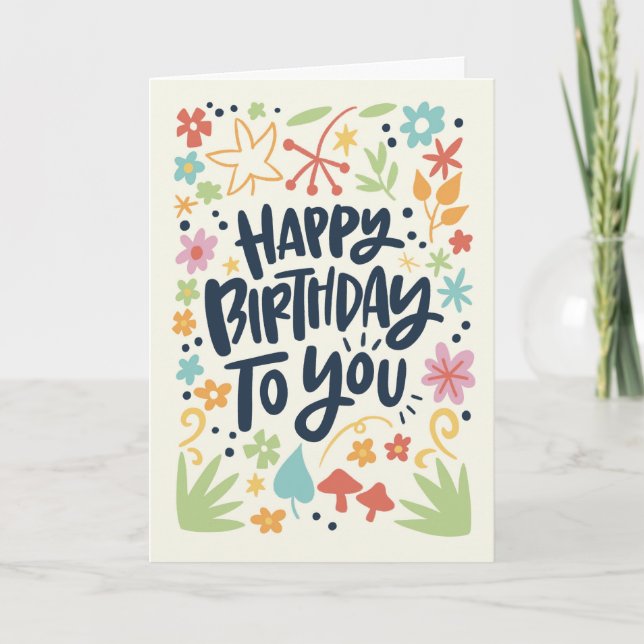 Summer birthday card (Front)