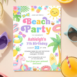 Summer Birthday Invitation - Fun in the Sun