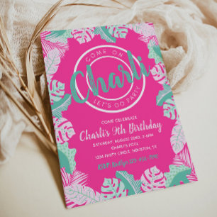 Summer Birthday Invitation   Pool Party Invitation