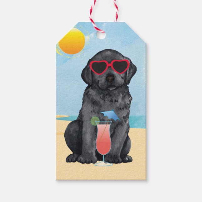 Summer Black Lab Gift Tags (Front)