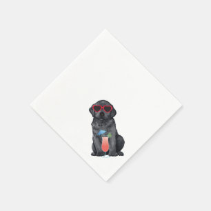 Summer Black Lab Napkin