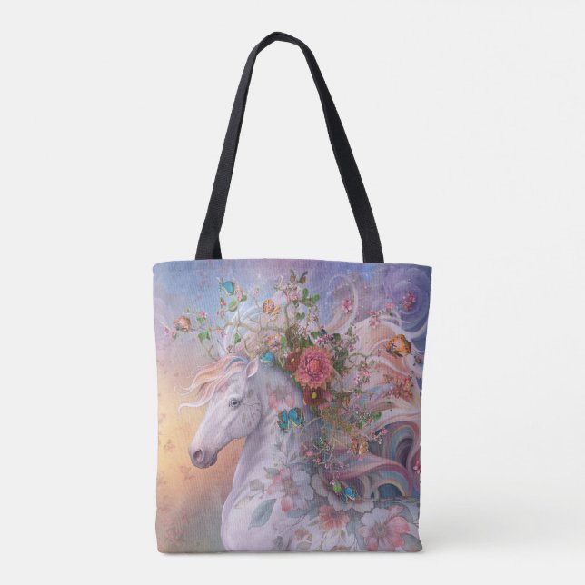 "Summer Bloom" Tote Bag (Back)