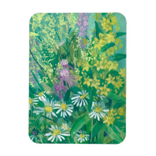 Summer Bloom Wildflowers Meadow Flowers Floral Art Magnet