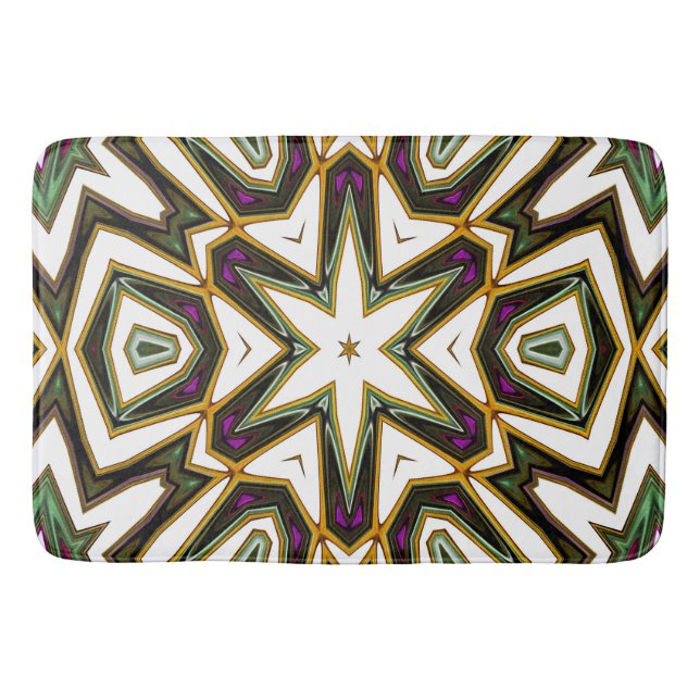 Summer blooming garden....  bath mat (Front)
