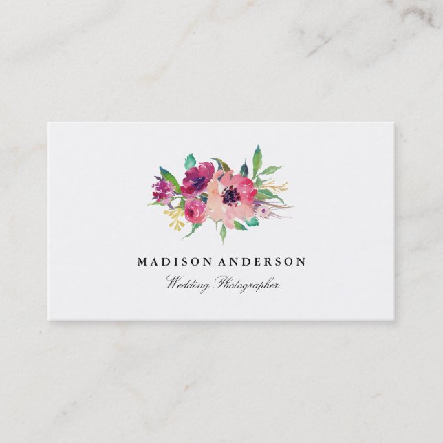 Summer Blooms Business Cards (Front)