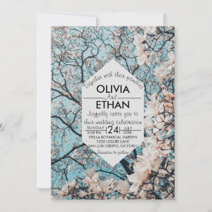 Summer blossoms rose fall Wedding Invitation