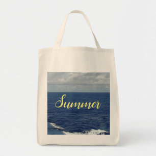 Summer Blue Ocean Tote Bag