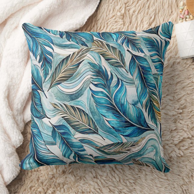 Summer blue style Design cushion Pillow (Blanket)