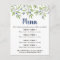 Summer Blueberry Foliage Menu Insert 2