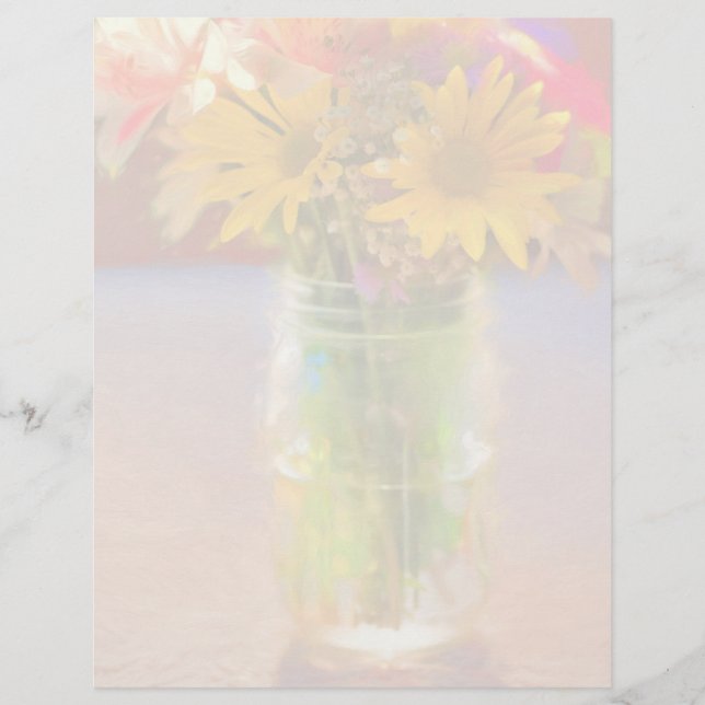 Summer Bouquet Custom Letterhead (Front)