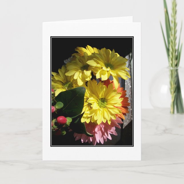 'Summer Bouquet in Sunlight' Blank Note Card (Front)