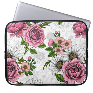 Summer bouquets laptop sleeve