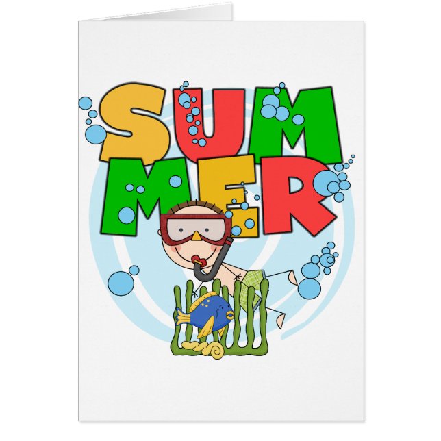 SUMMER - Boy Underwater T-shirts and Gifts (Front)