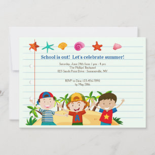 Summer Boys Invitation