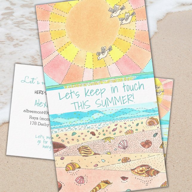 Summer Break Classmates Calling Card (Creator Uploaded)