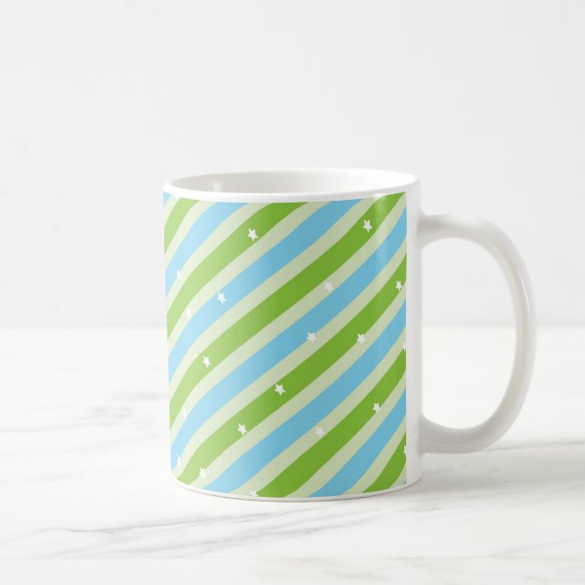Summer breath stripe patterns coffee mug (Right)