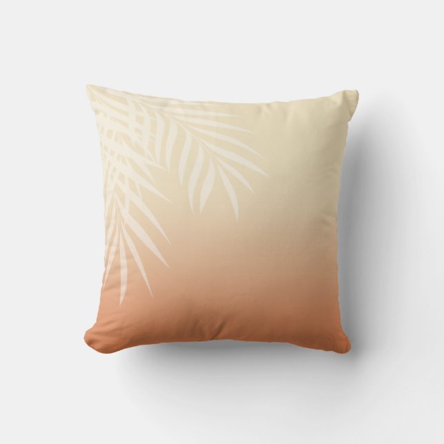 Summer Breeze Beach Wedding | peach Cushion (Front)