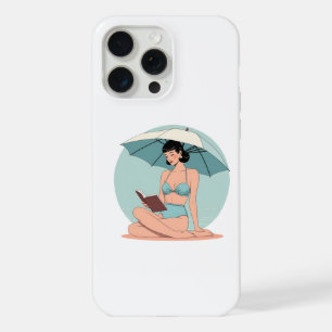 Summer Breeze Bikini Girl – Retro Beach Vibes iPhone 15 Pro Max Case