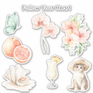 Summer Breeze Blush Peach Hibiscus  