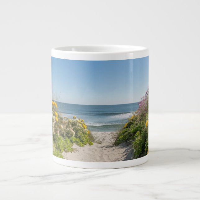 Summer Breeze by the Shore  Large Coffee Mug (Front)