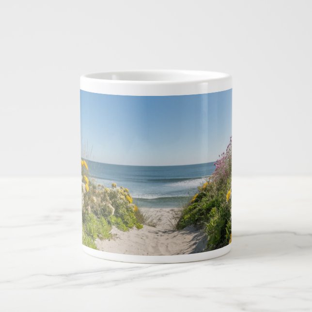 Summer Breeze by the Shore  Large Coffee Mug (Front)