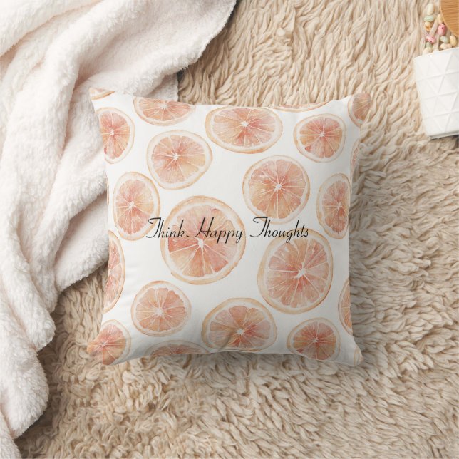 Summer Breeze Grapefruit   Cushion (Blanket)