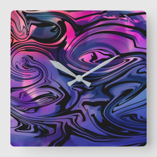 Summer Breeze  Square Wall Clock (Front)