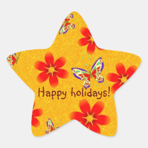 Summer breeze! star sticker