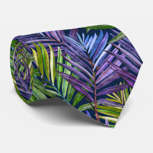 Summer Breeze Tropical Beach Palms Tie