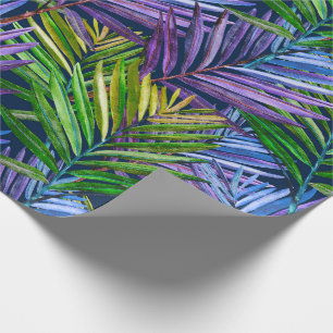Summer Breeze Tropical Beach Palms Wrapping Paper